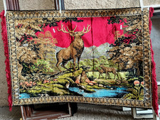 TAPPETO VINTAGE CON CERVO NEL