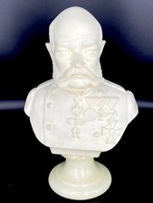 Busto Franz Joseph I Francesco Giuseppe in Polvere di Marmo -A. Giannelli XX sec