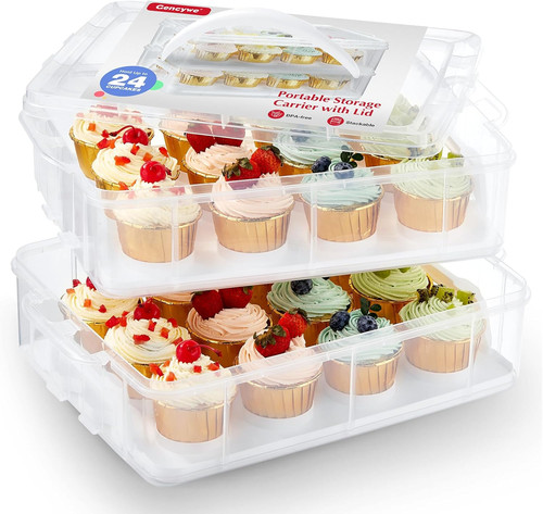 Porta cupcake plastica - cupcake, in