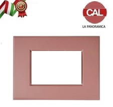 PLACCA 4P ROSA ANTICO METALLO