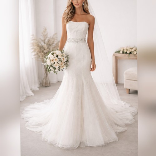 Pronovias ivory sequin tulle - pronovias,