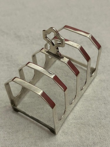 Porta toast lettere argento - in,