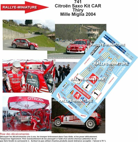Decals ref 0741 citroen - 1/32,