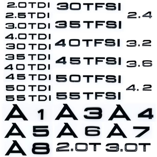 Adesivo abs tfsi - adesivo, 3d
