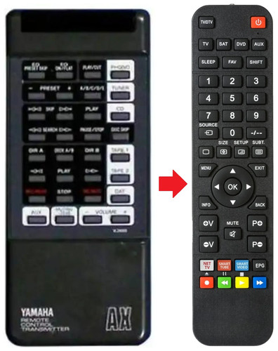 Telecomando adatto per yamaha - per,