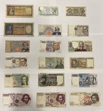 lotto stock di 18 banconote