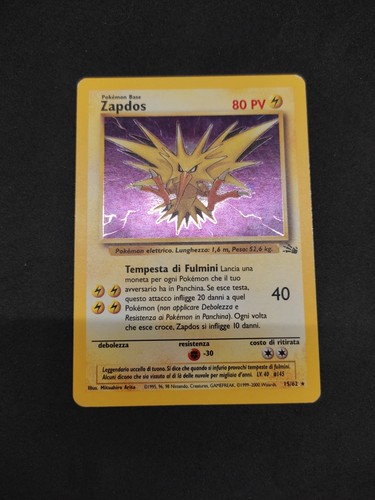 Zapdos holo fossil edizione - holo,