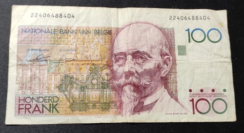 Belgio banconota 100 - da,