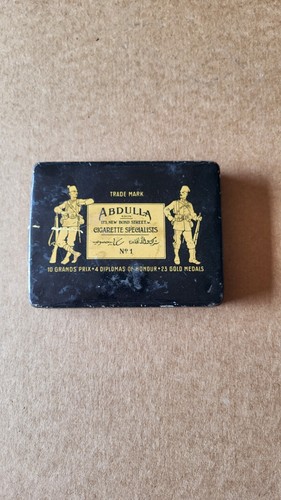 Antica scatola latta - antica,