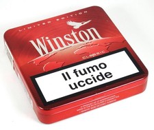 WINSTON tin box - pacchetto sigarette vuoto in metallo edizione limitata