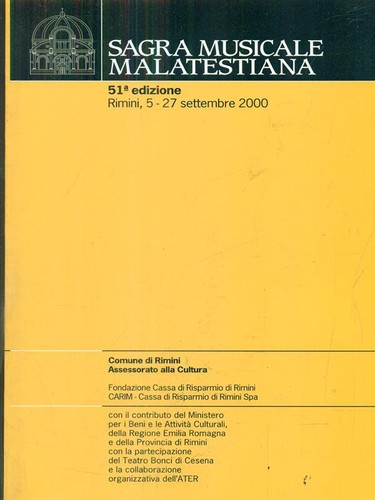 Sagra musicale malatestiana - musicale,