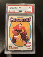 1971 OPC Ken Dryden Rookie RC