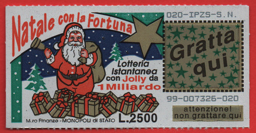 Gratta vinci lotteria - gratta, natale