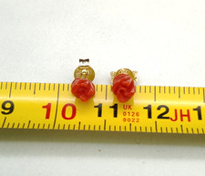 Orecchini donna rose corallo