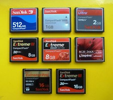 SanDisk 48 64 256 512 MB 1 4 8