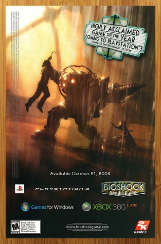 2008 bioshock xbox 360 ps3 - 360, pc