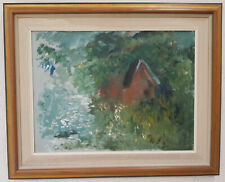 N.: 1099 dipinto olio opera d'arte cornice quadro pittura oil painting città paesaggio