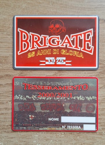 Tessera ultras milan brigate - ultras,