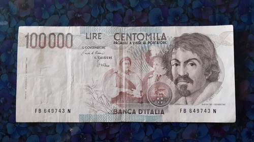 100000 lire caravaggio - 100000, 1°