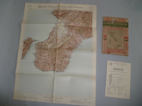 Carta italia del touring - carta, d'italia