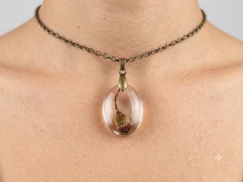Collana con ciondolo testa - , di