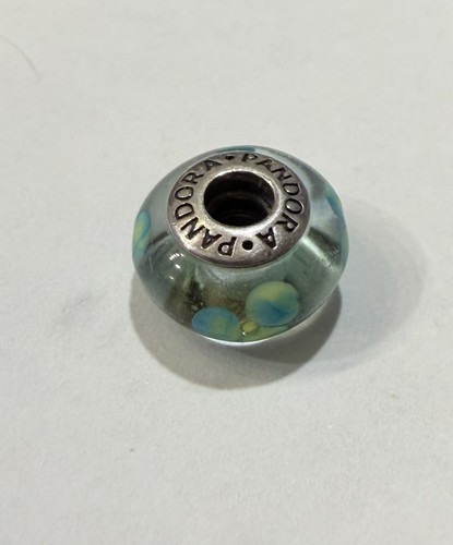 Charm pandora fiori verde - fiori, teal