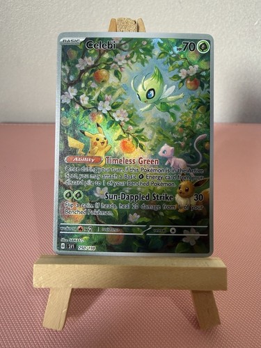 Celebi pikachu mew - mew, eevee