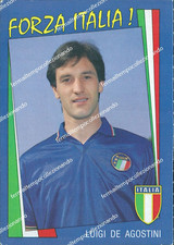 bg819 cartolina  luigi de agostini nazionale di calcio italiana