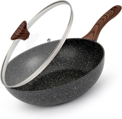 Wok antiaderente con - antiaderente, cm