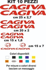 adesivi Cagiva vinile prespaziati pvc  10 pz  pvc auto moto caschi
