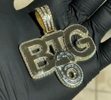 Ciondolo 3 Ct Baguette Cubic