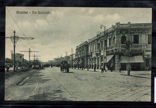 Messina 1930 cartolina - messina,