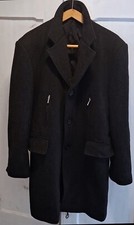 CAPPOTTO SOPRABITO  UOMO  MONOPETTO  NERO TG 46 SLIM