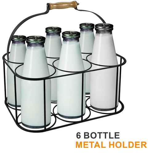 Portabottiglie latte metallo - latte,