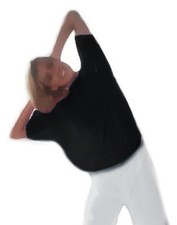 BLUSA EFFETTO SAUNA -Nero