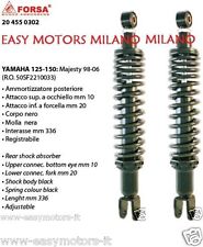 COPPIA AMMORTIZZATORE POSTERIORE YAMAHA MAJESTY MBK SKYLINER 125/150cc 1998>2006