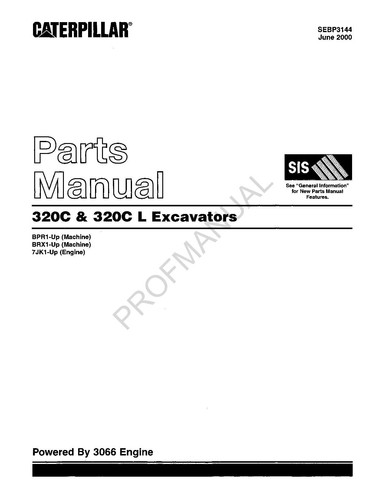 Catalogo ricambi escavatore