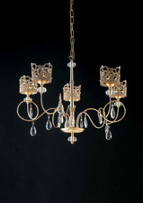 LAMPADARIO A 5 LUCI IN FUSIONE