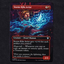 Mtg Storm-Kiln Artist #644 Rare Full Art Commander Masters Magic NEAR MINT NM