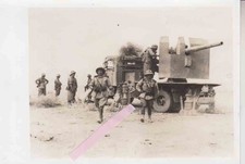 WW2 foto carro armato camion lancia Ro con 90/53 Dak Lybia 1942 ottima!!! RARO