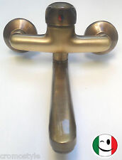 GRUPPO RUBINETTO LAVELLO A MURO MONOCOMANDO BRONZATO - BRONZO