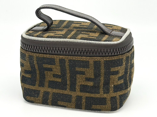 Fendi zucca canvas vanity - zucca, mini