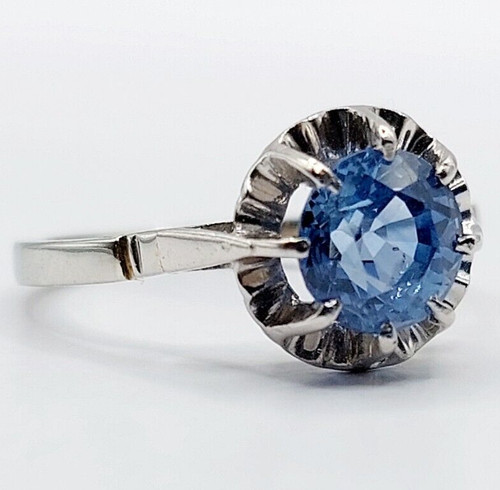 Anello solitario art deco - , oro
