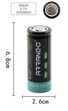 Batteria 26650 ricaricabile - ricaricabile, a
