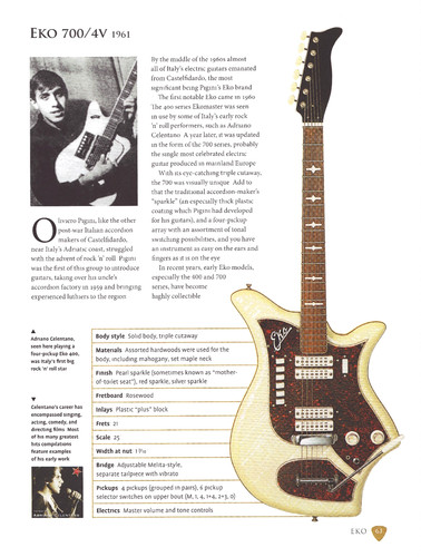 1961 eko 700 guitar - eko, 700/4v