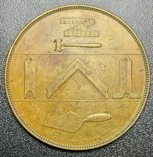 Medaglia massonica iniziata - /,