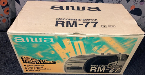 Aiwa radio cassette - rm-77,