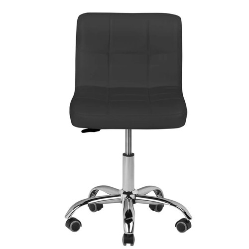 Sgabello con schienale ruote - sgabello,