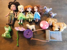 Lotto 4 Mini Bambole Disney