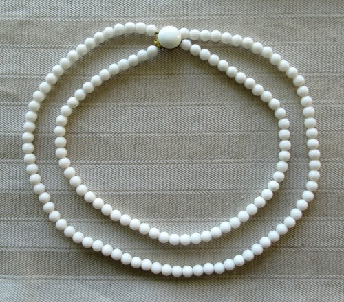 Antico collier file - -, bianco